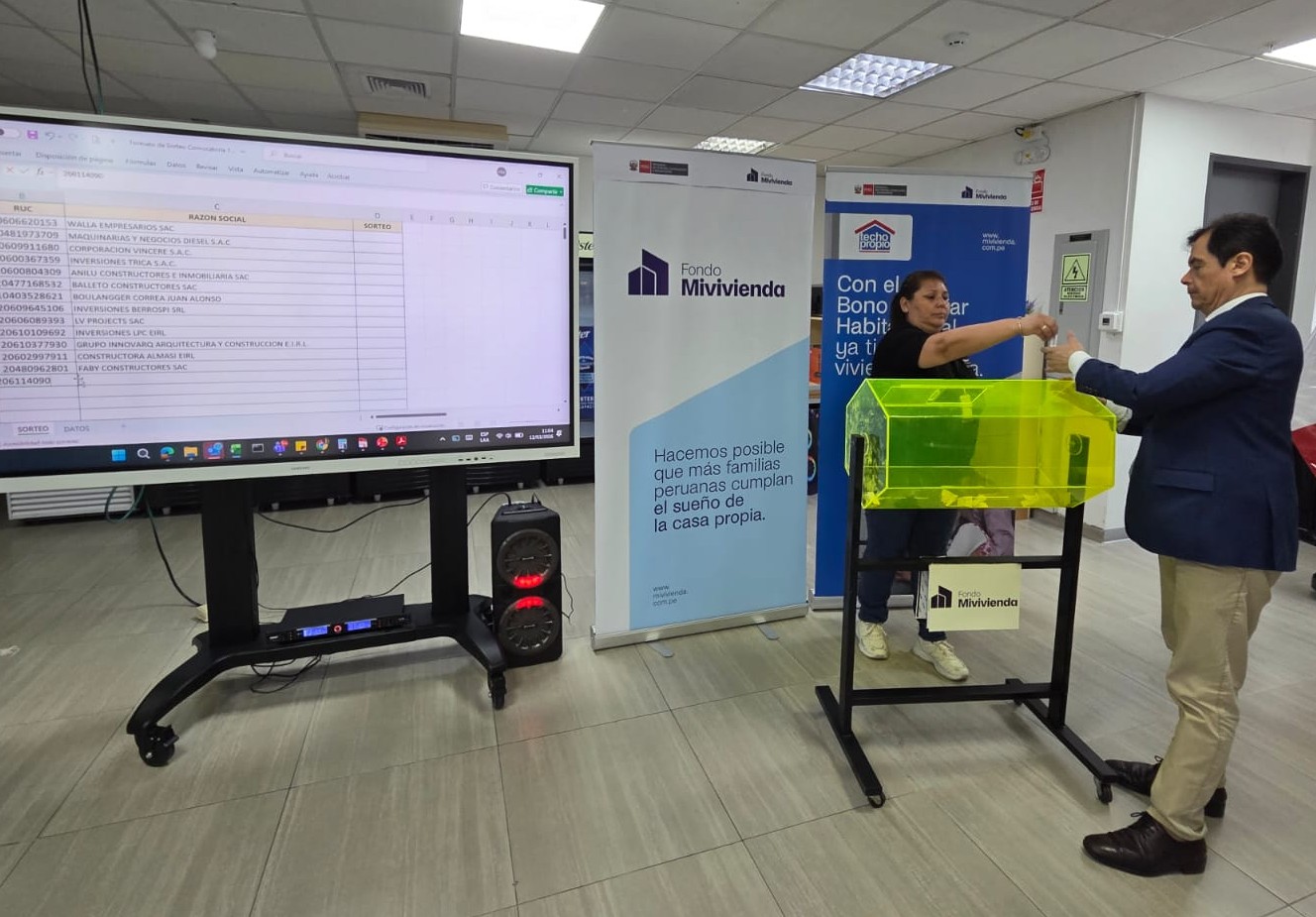 FMV realiza sorteo para la asignación de bonos en Piura